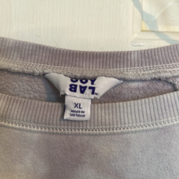 Joy Lab Purple Tye Dye cropped crewneck XL - Picture 3 of 3